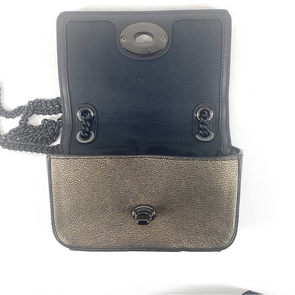 COACH Mini Chain Convertible Crossbody gold metallic - Picture 9 of 12